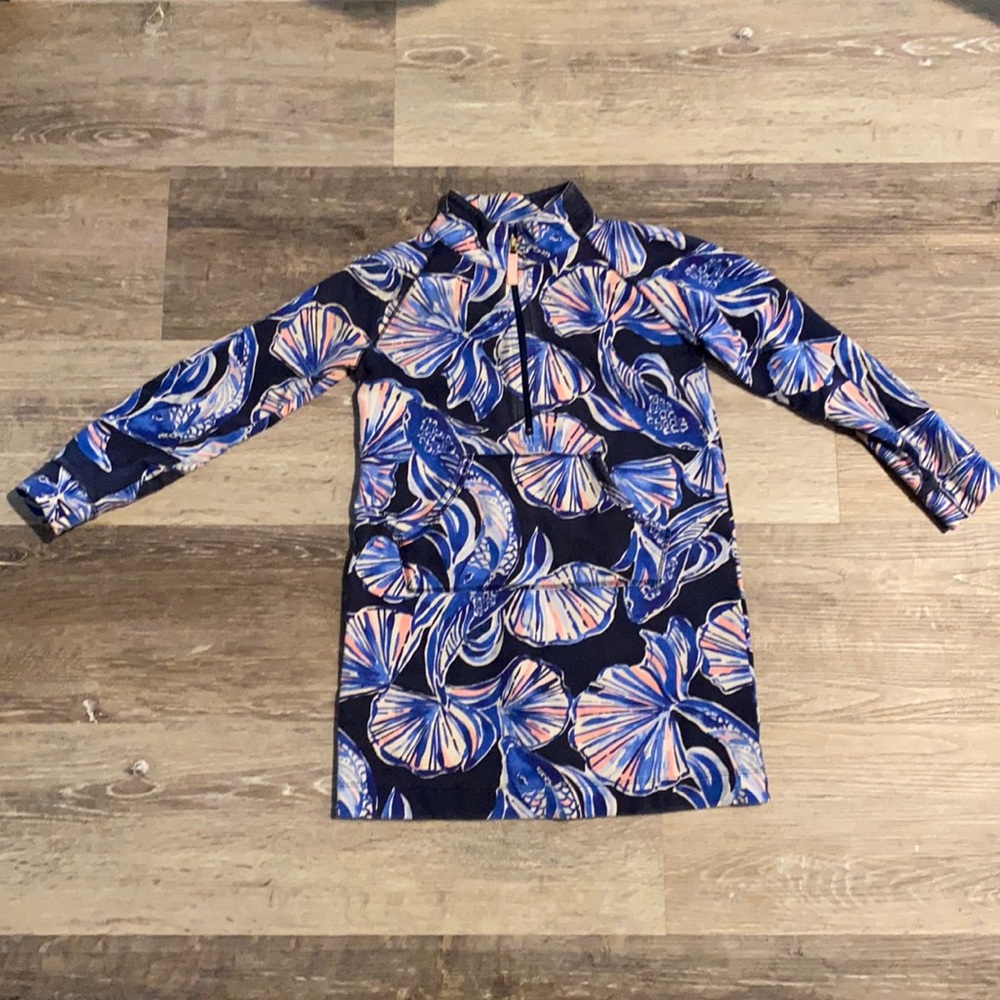 Girls Lilly Pulitzer Skipper Zip Dress M (6-7)